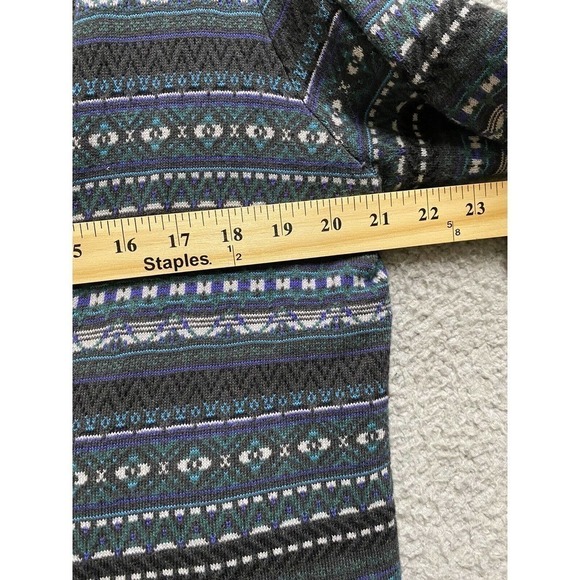 Eddie Bauer Sweater Womens XL Blue Lambswool Blend Button Up Cardigan - Picture 3 of 6